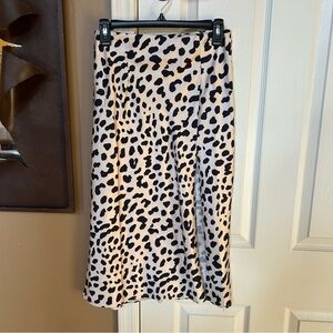 Princess Polly Black and Cream A-line  Skirt